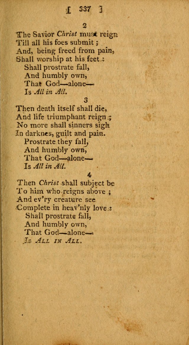 Hymns: composed by different authors, by order of the General Convention of Universalists of the New-England States and Others. Adapted to public and private devotion page 337