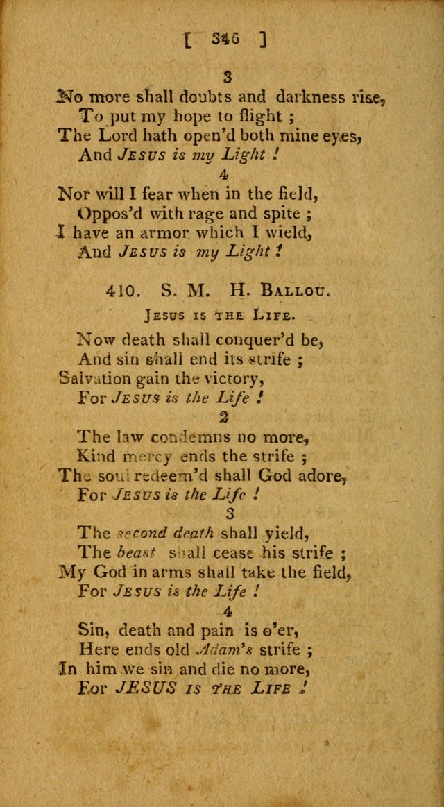 Hymns: composed by different authors, by order of the General Convention of Universalists of the New-England States and Others. Adapted to public and private devotion page 346