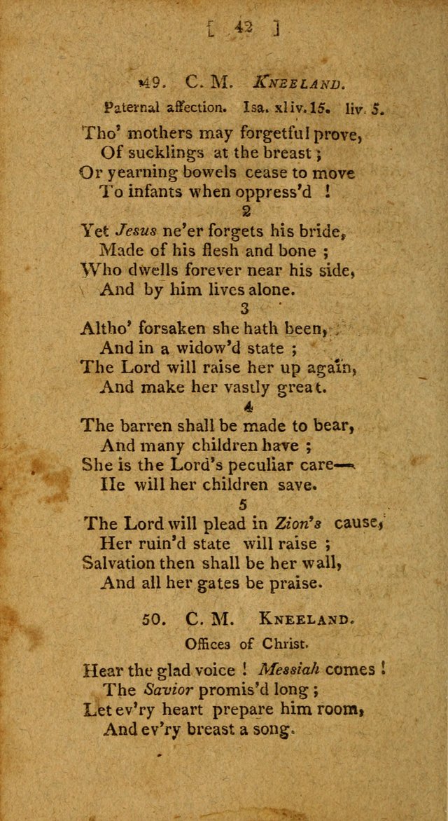 Hymns: composed by different authors, by order of the General Convention of Universalists of the New-England States and Others. Adapted to public and private devotion page 42