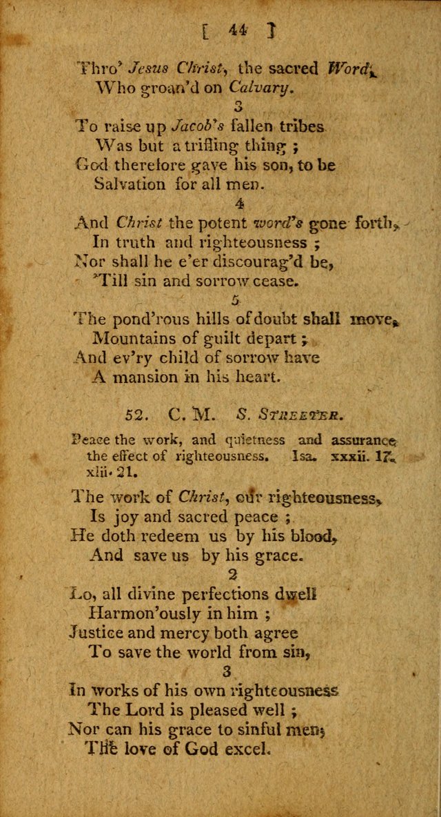 Hymns: composed by different authors, by order of the General Convention of Universalists of the New-England States and Others. Adapted to public and private devotion page 44