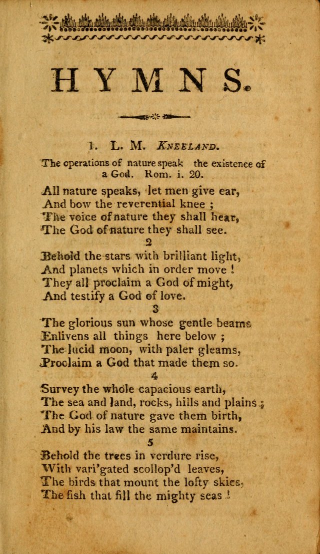 Hymns: composed by different authors, by order of the General Convention of Universalists of the New-England States and Others. Adapted to public and private devotion page 5