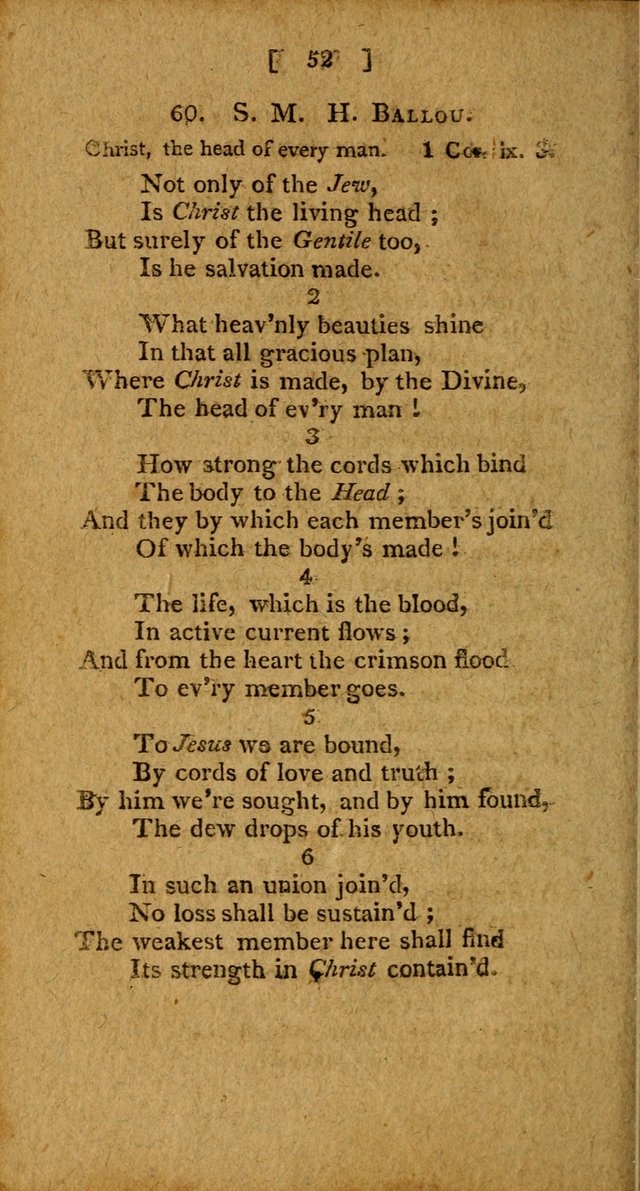 Hymns: composed by different authors, by order of the General Convention of Universalists of the New-England States and Others. Adapted to public and private devotion page 52