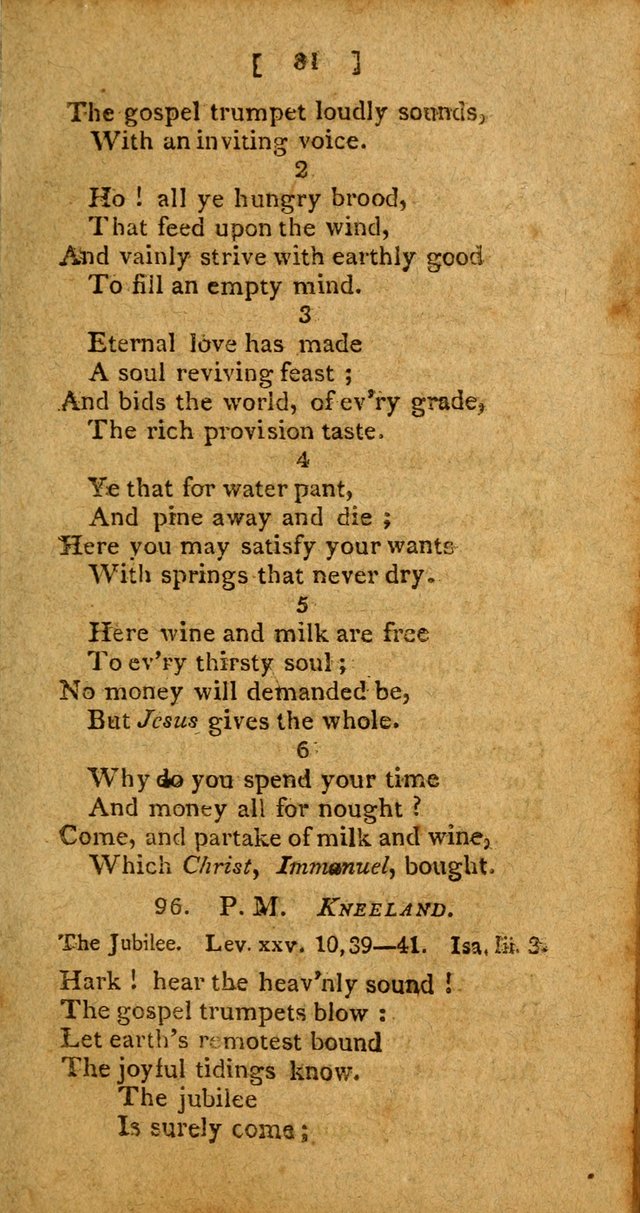 Hymns: composed by different authors, by order of the General Convention of Universalists of the New-England States and Others. Adapted to public and private devotion page 81