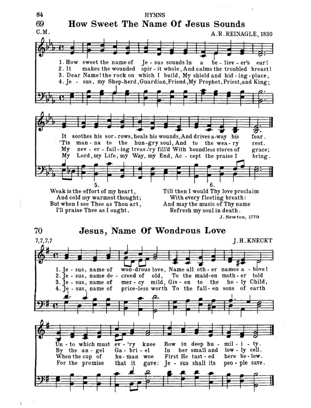 Hymnal for Church and Home page 105