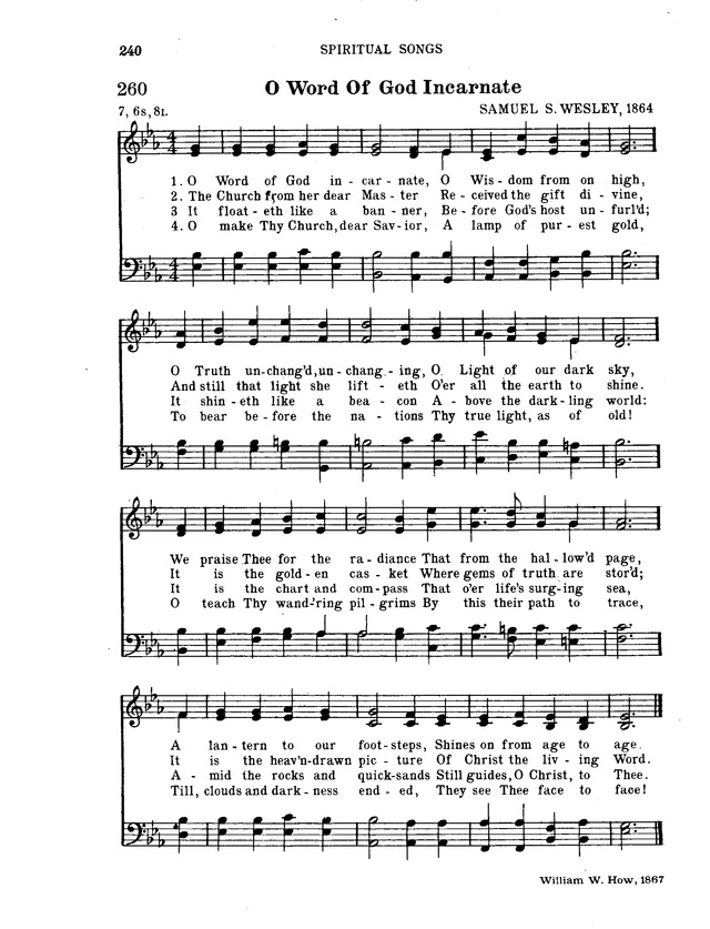 Hymnal for Church and Home page 261