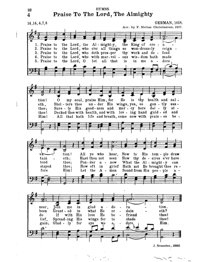 Hymnal for Church and Home page 43