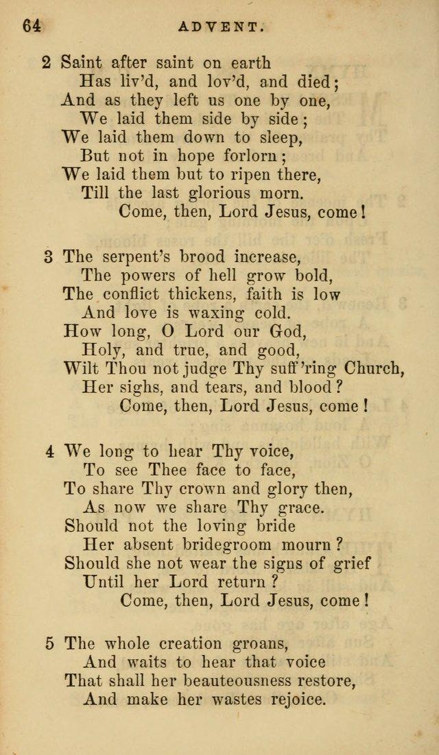 Hymns for Church and Home page 64