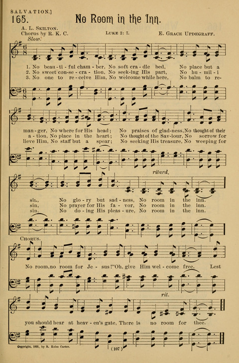 Hymns of the Christian Life: for the sanctuary, Sunday schools, prayer meetings, mission work and revival services page 107