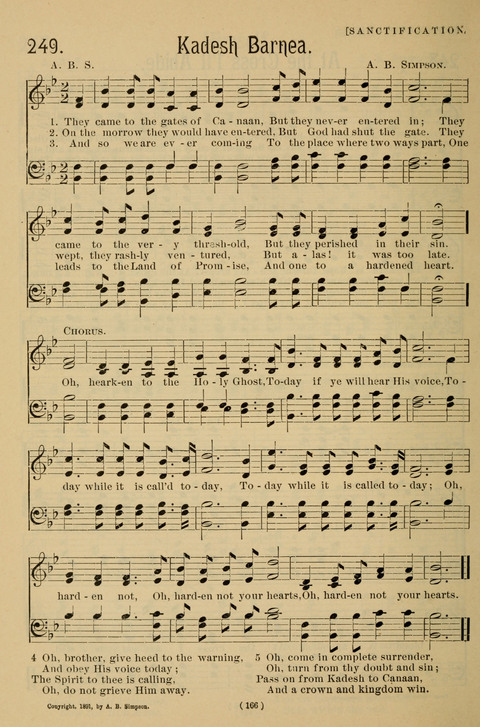 Hymns of the Christian Life: for the sanctuary, Sunday schools, prayer meetings, mission work and revival services page 166