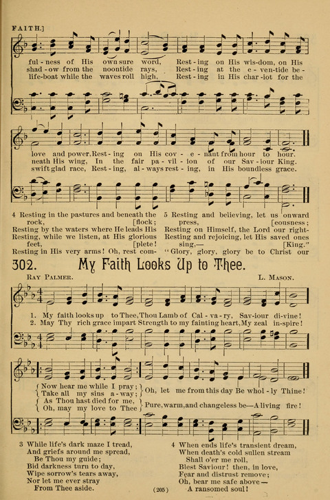 Hymns of the Christian Life: for the sanctuary, Sunday schools, prayer meetings, mission work and revival services page 205
