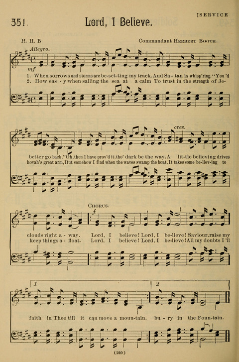 Hymns of the Christian Life: for the sanctuary, Sunday schools, prayer meetings, mission work and revival services page 240