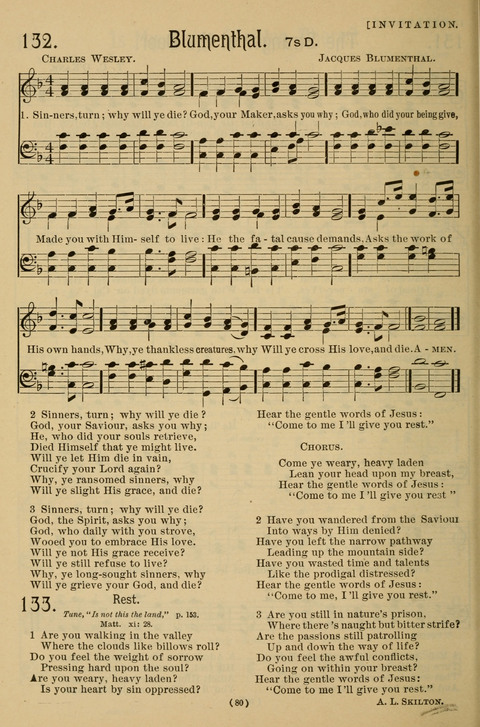 Hymns of the Christian Life: for the sanctuary, Sunday schools, prayer meetings, mission work and revival services page 80