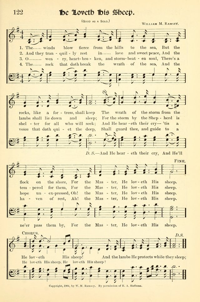 Hymns of the Christian Life. No. 3: for church worship, conventions, evangelistic services, prayer meetings, missionary meetings, revival services, rescue mission work and Sunday schools page 123