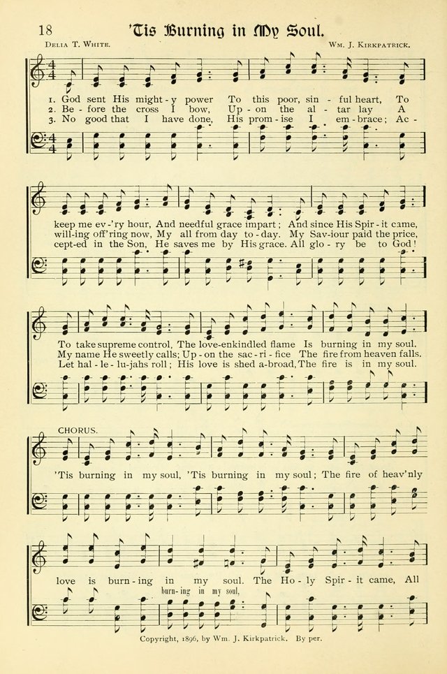 Hymns of the Christian Life. No. 3: for church worship, conventions, evangelistic services, prayer meetings, missionary meetings, revival services, rescue mission work and Sunday schools page 18