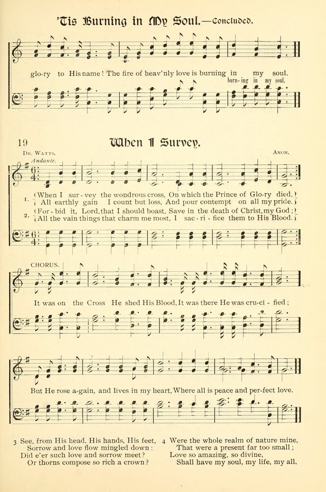 Hymns of the Christian Life. No. 3: for church worship, conventions, evangelistic services, prayer meetings, missionary meetings, revival services, rescue mission work and Sunday schools page 19
