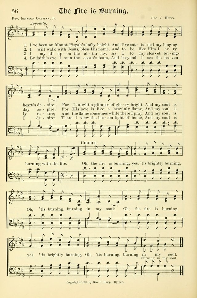 Hymns of the Christian Life. No. 3: for church worship, conventions, evangelistic services, prayer meetings, missionary meetings, revival services, rescue mission work and Sunday schools page 56