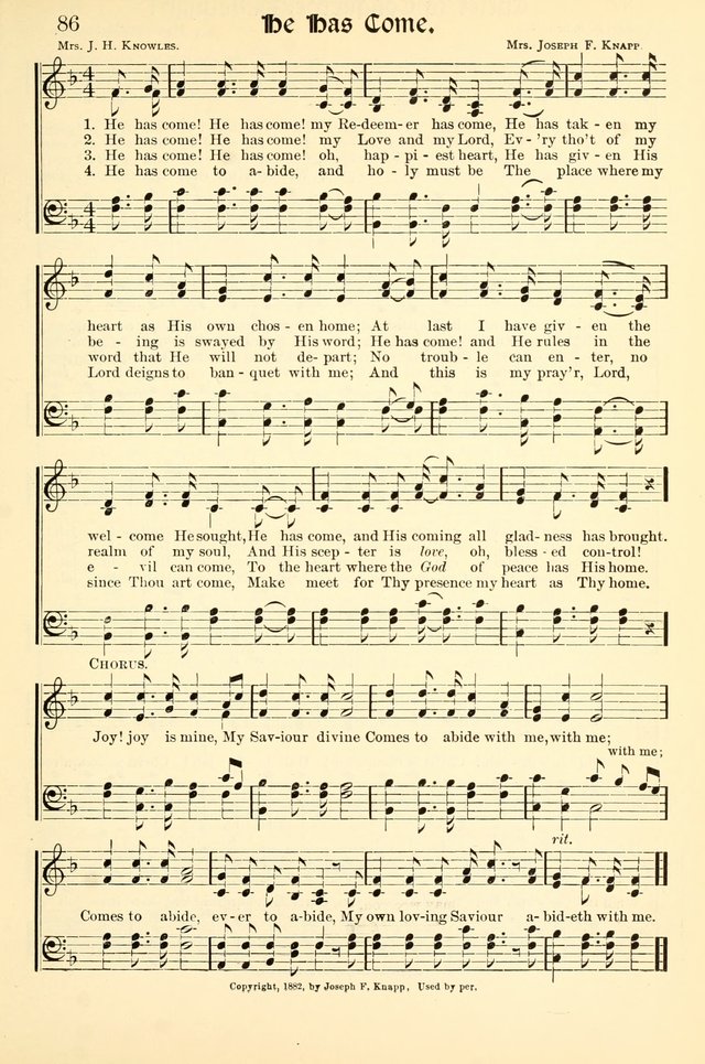 Hymns of the Christian Life. No. 3: for church worship, conventions, evangelistic services, prayer meetings, missionary meetings, revival services, rescue mission work and Sunday schools page 87