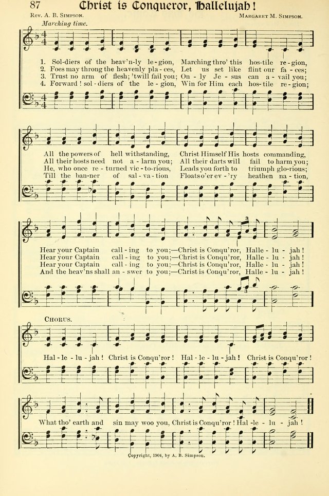 Hymns of the Christian Life. No. 3: for church worship, conventions, evangelistic services, prayer meetings, missionary meetings, revival services, rescue mission work and Sunday schools page 88