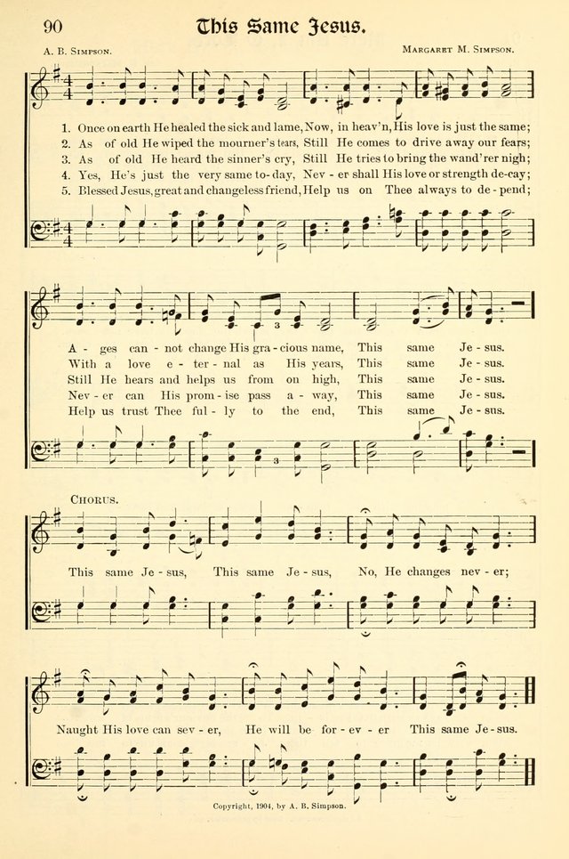 Hymns of the Christian Life. No. 3: for church worship, conventions, evangelistic services, prayer meetings, missionary meetings, revival services, rescue mission work and Sunday schools page 91