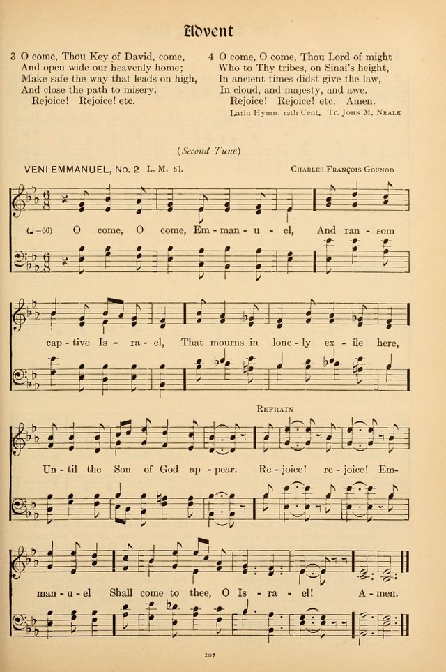 Hymns of the Church: new and old page 109