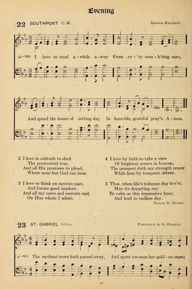 Hymns of the Church: new and old page 18
