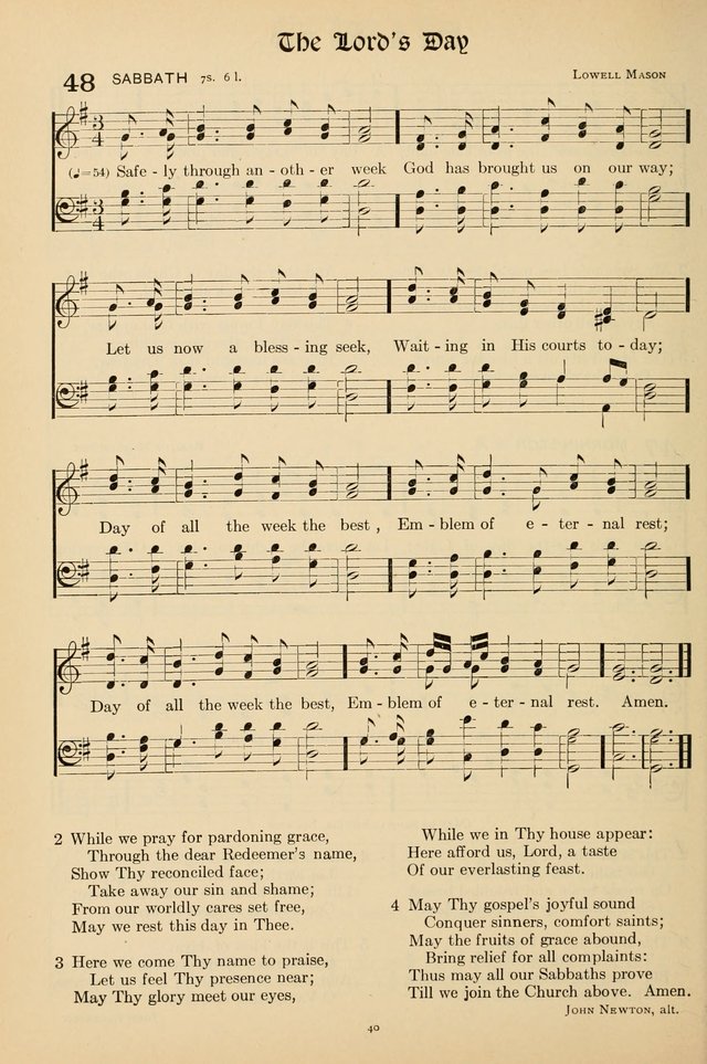 Hymns of the Church: new and old page 40