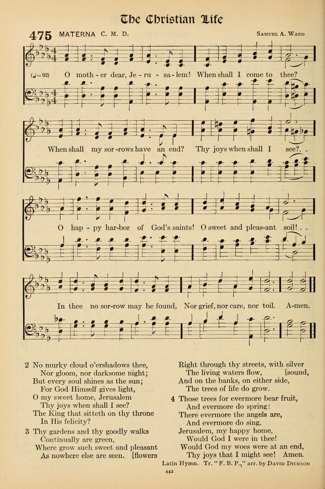Hymns of the Church: new and old page 450