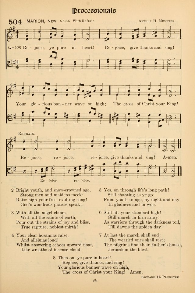 Hymns of the Church: new and old page 489