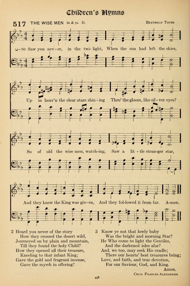 Hymns of the Church: new and old page 508