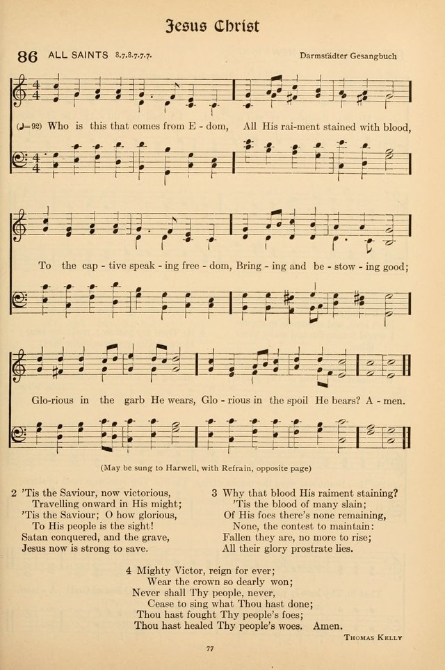 Hymns of the Church: new and old page 77