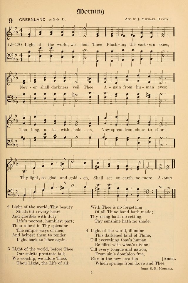 Hymns of the Church: new and old page 9