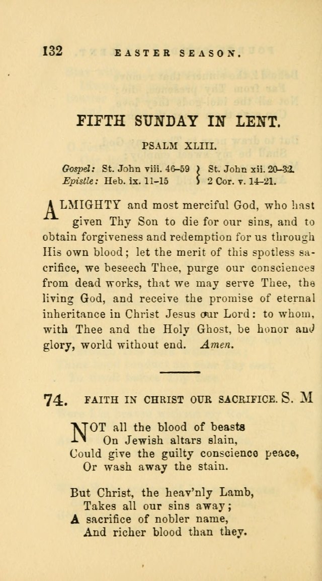 Hymns and Chants: with offices of devotion. For use in Sunday-schools, parochial and week day schools, seminaries and colleges. Arranged according to the Church year page 132