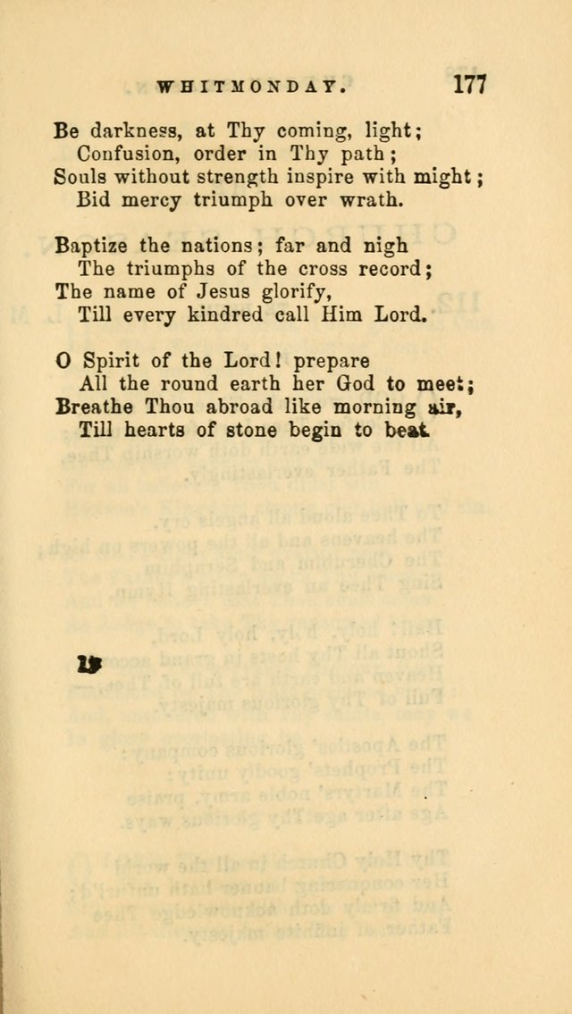 Hymns and Chants: with offices of devotion. For use in Sunday-schools, parochial and week day schools, seminaries and colleges. Arranged according to the Church year page 177