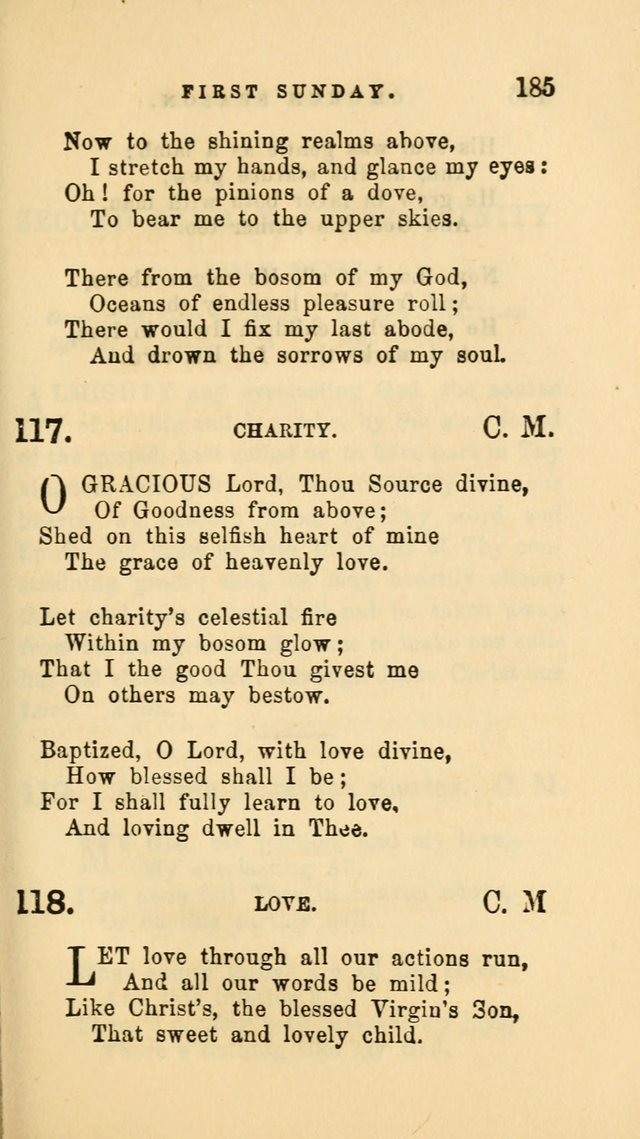 Hymns and Chants: with offices of devotion. For use in Sunday-schools, parochial and week day schools, seminaries and colleges. Arranged according to the Church year page 185