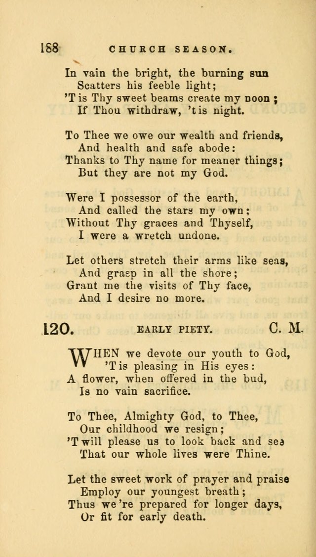 Hymns and Chants: with offices of devotion. For use in Sunday-schools, parochial and week day schools, seminaries and colleges. Arranged according to the Church year page 188