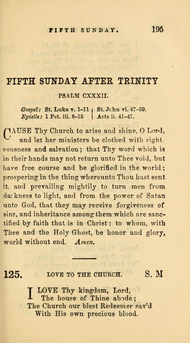 Hymns and Chants: with offices of devotion. For use in Sunday-schools, parochial and week day schools, seminaries and colleges. Arranged according to the Church year page 195