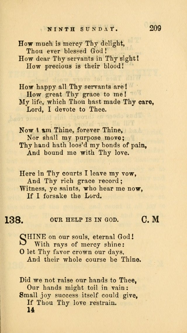 Hymns and Chants: with offices of devotion. For use in Sunday-schools, parochial and week day schools, seminaries and colleges. Arranged according to the Church year page 209