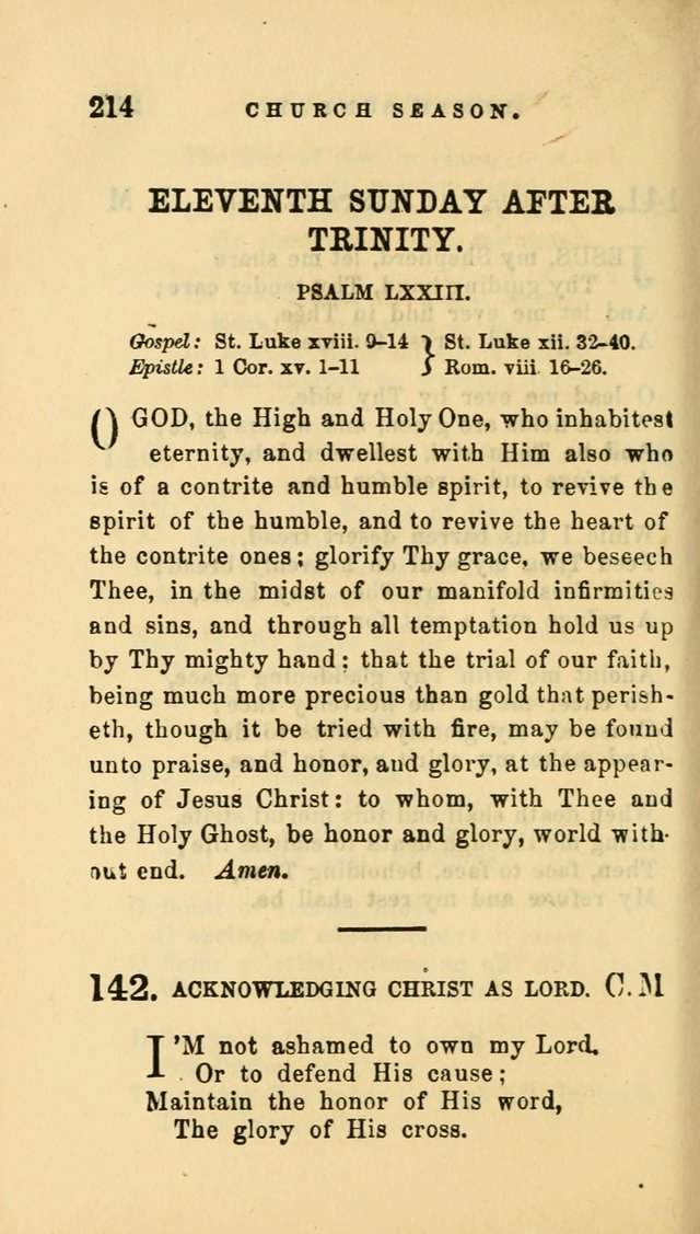 Hymns and Chants: with offices of devotion. For use in Sunday-schools, parochial and week day schools, seminaries and colleges. Arranged according to the Church year page 214