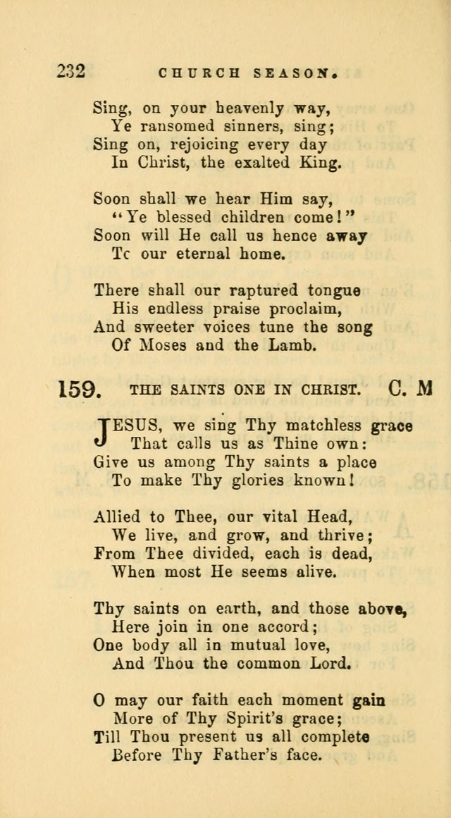 Hymns and Chants: with offices of devotion. For use in Sunday-schools, parochial and week day schools, seminaries and colleges. Arranged according to the Church year page 232