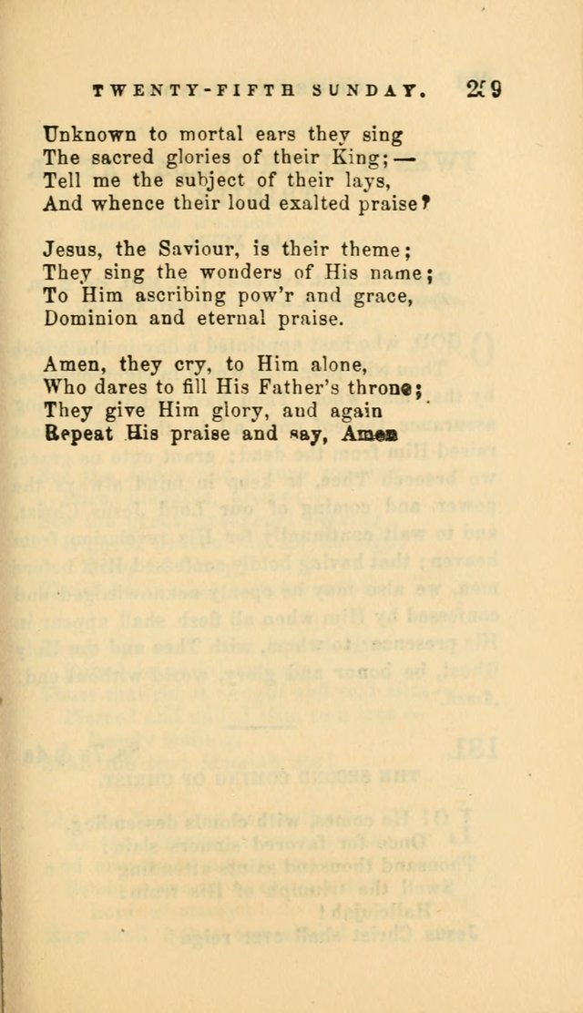 Hymns and Chants: with offices of devotion. For use in Sunday-schools, parochial and week day schools, seminaries and colleges. Arranged according to the Church year page 259