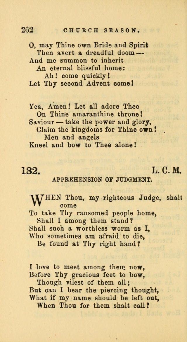 Hymns and Chants: with offices of devotion. For use in Sunday-schools, parochial and week day schools, seminaries and colleges. Arranged according to the Church year page 262