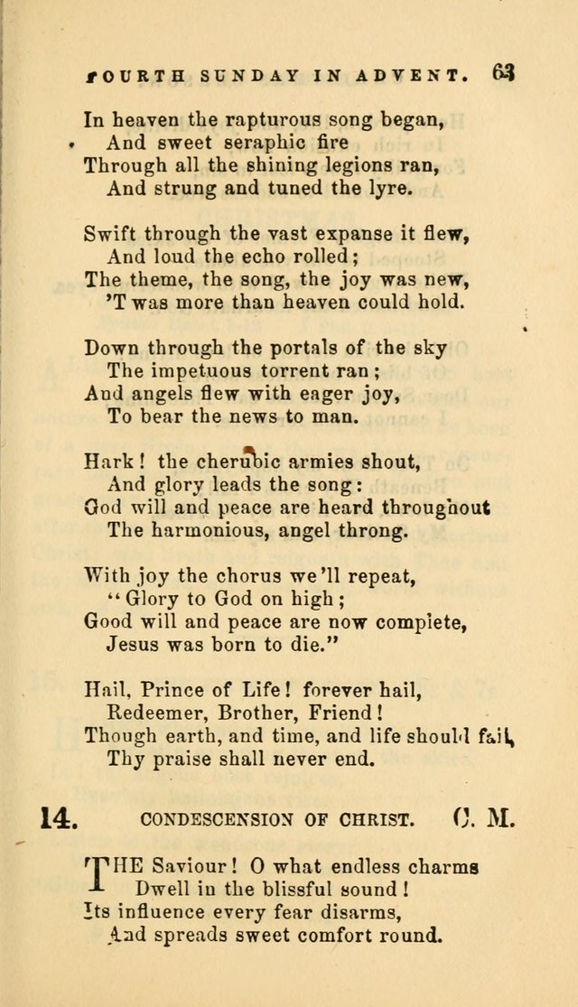 Hymns and Chants: with offices of devotion. For use in Sunday-schools, parochial and week day schools, seminaries and colleges. Arranged according to the Church year page 63