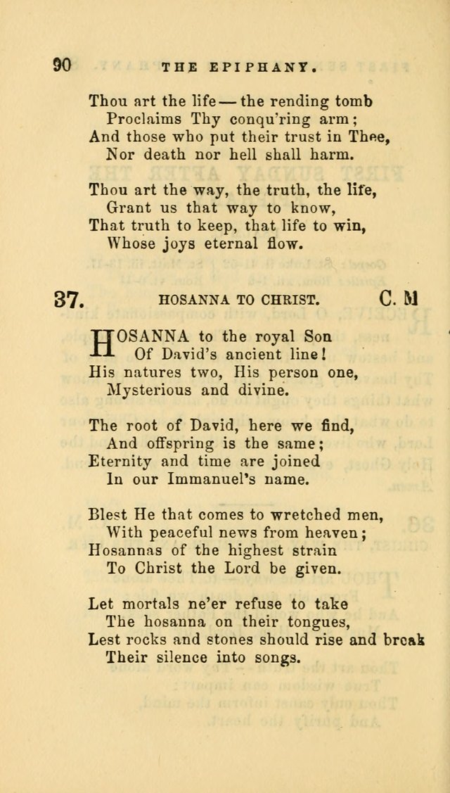 Hymns and Chants: with offices of devotion. For use in Sunday-schools, parochial and week day schools, seminaries and colleges. Arranged according to the Church year page 90
