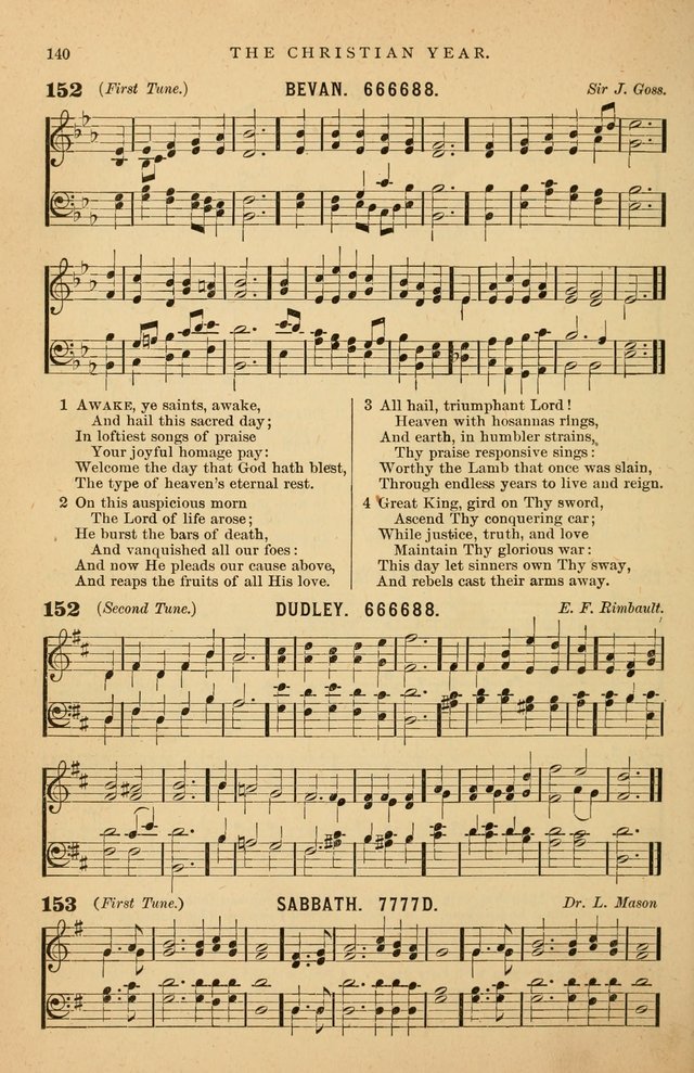 Hymnal Companion to the Prayer Book: suited to the special seasons of the Christian year, and other occasions of public worship, as well as for use in the Sunday-school...With accompanying tunes page 141