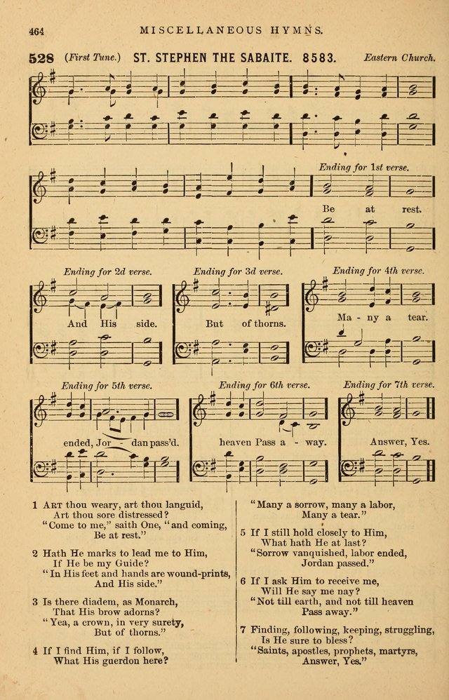 Hymnal Companion to the Prayer Book: suited to the special seasons of the Christian year, and other occasions of public worship, as well as for use in the Sunday-school...With accompanying tunes page 467