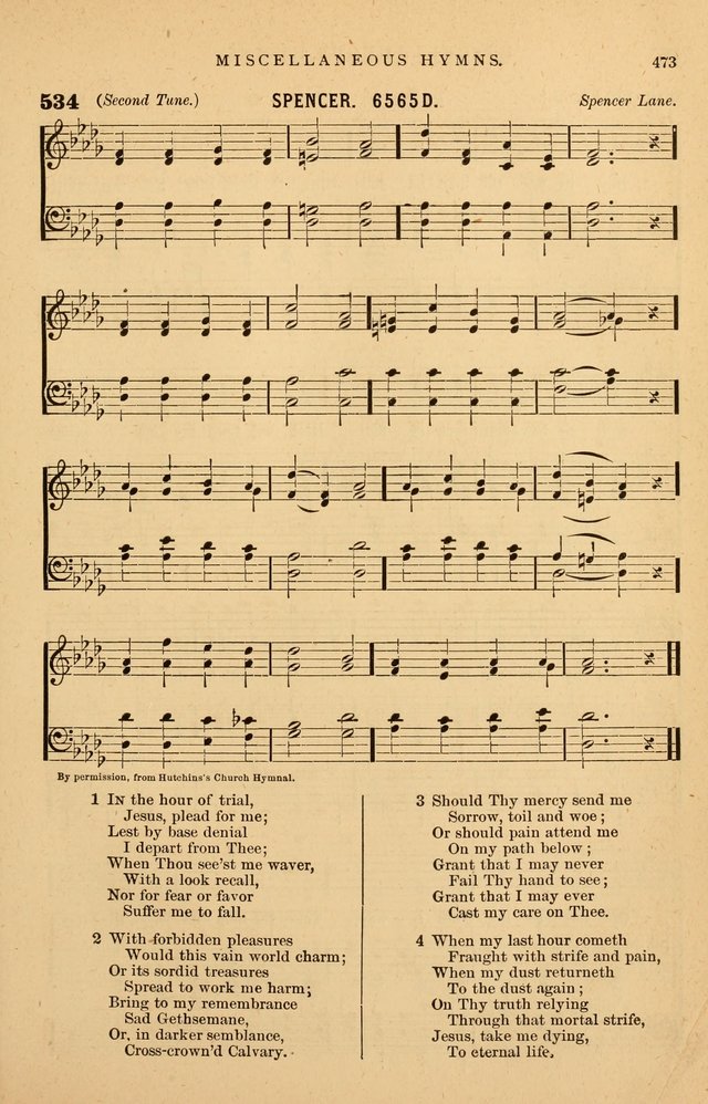 Hymnal Companion to the Prayer Book: suited to the special seasons of the Christian year, and other occasions of public worship, as well as for use in the Sunday-school...With accompanying tunes page 476
