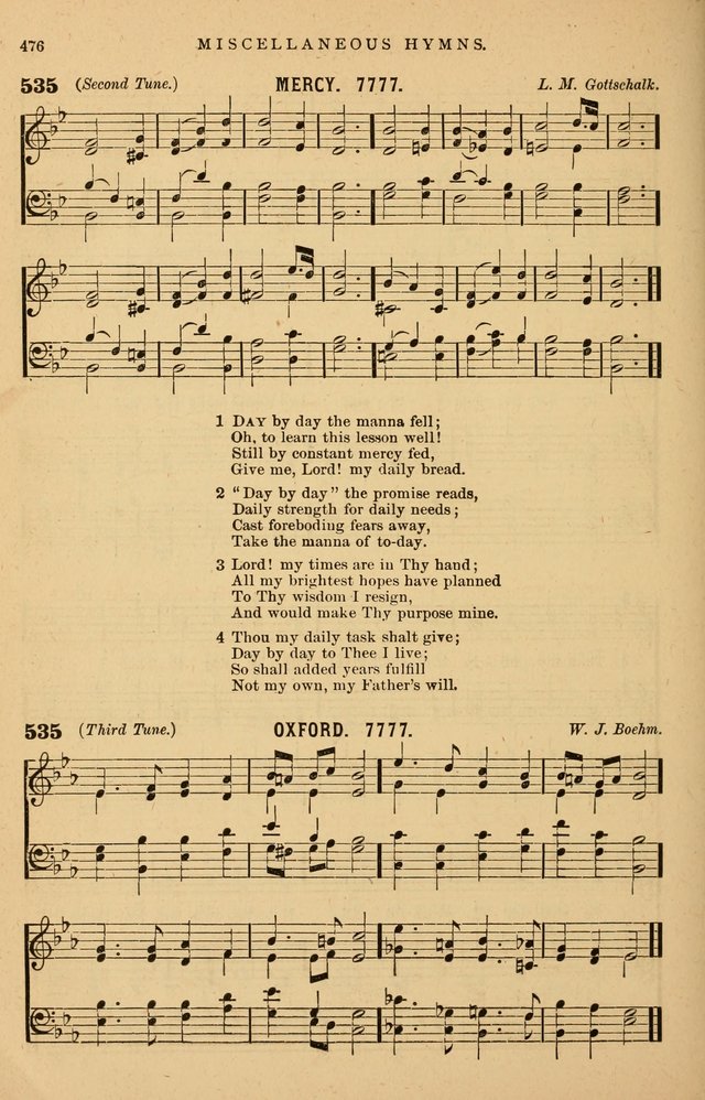 Hymnal Companion to the Prayer Book: suited to the special seasons of the Christian year, and other occasions of public worship, as well as for use in the Sunday-school...With accompanying tunes page 479