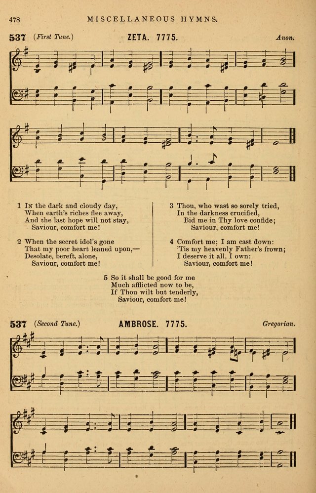 Hymnal Companion to the Prayer Book: suited to the special seasons of the Christian year, and other occasions of public worship, as well as for use in the Sunday-school...With accompanying tunes page 481