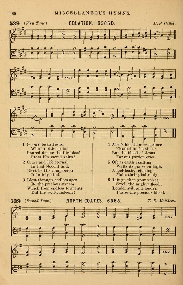Hymnal Companion to the Prayer Book: suited to the special seasons of the Christian year, and other occasions of public worship, as well as for use in the Sunday-school...With accompanying tunes page 483
