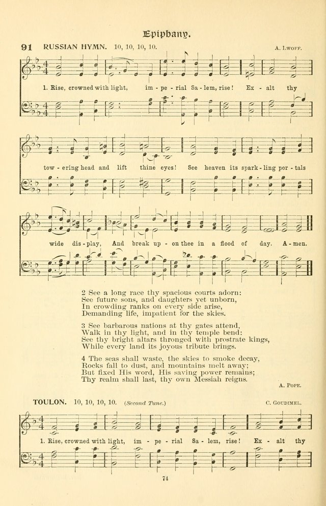 Hymnal Companion to the Prayer Book: with accompanying tunes page 76